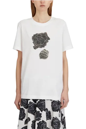 Marni Top, Dame, Hvid, XS, Bomuld, Rose Bomuld T-Shirt