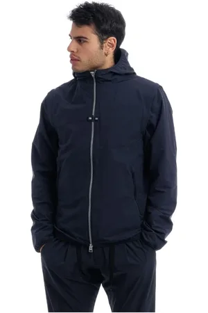 HERNO Jakke, Herre, Blå, 2XL, Nylon, Konvertibel hættetrøje