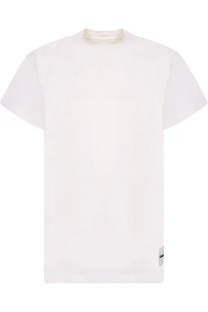 Jil Sander Top, Herre, Hvid, L, Bomuld, Hvide Bomuldst-shirts 3-pakke