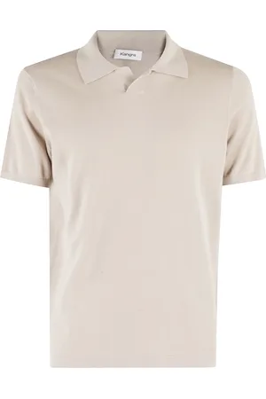 KANGRA CASHMERE Top, Herre, , L, Bomuld, Bomuld Polo Skipper Creme Polo Skjorte