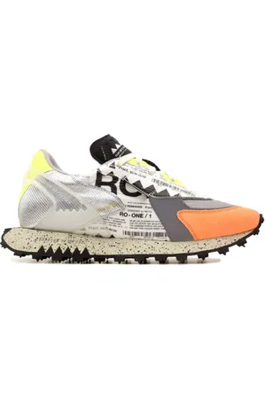 RUN OF Sko, Herre, Flerfarvet, 45 EU, Hvide Tech Sneakers til Mænd