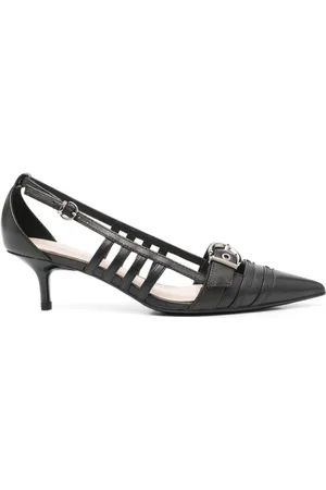 Pinko Sko, Dame, Sort, 38 EU, Læder, Mid-Heel Læder Pumps
