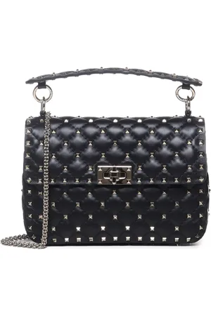 VALENTINO GARAVANI Taske, Dame, Sort, ONE SIZE, Læder, Medium Nappa Rockstud Spike Taske
