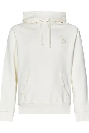 Ralph Lauren Sweathshirts & Hoodies, Herre, Hvid, M, Bomuld, Big Pony Bomulds Sweater