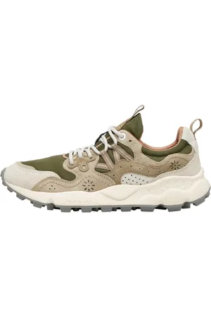 Flower Mountain Sko, unisex, Grøn, 36 EU, Suede, Suede and fabric sneakers Yamano 3 UNI