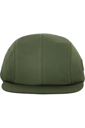 Kenzo Tilbehør, Herre, Grøn, ONE SIZE, Læder, Logo Baseball Cap med læderlabel