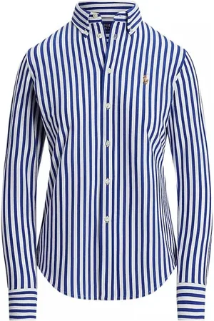 Ralph Lauren Bluser & Skjorter, Dame, Blå, XS, Afslappet Skjorte