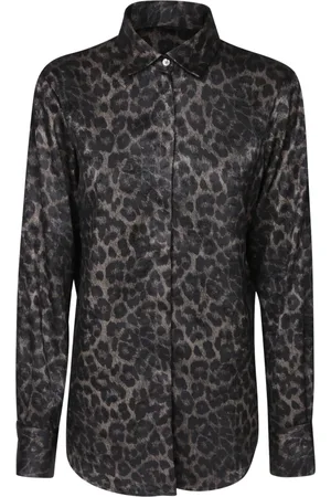 BLANCA Bluser & Skjorter, Dame, Flerfarvet, XS, Polyester, Animalier Print T-Shirt Multi Aw23