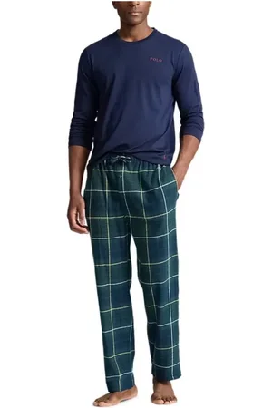 Ralph Lauren Nightwear & Lounge, Herre, Flerfarvet, 2XL, Behageligt Pyjamasæt til Kvinder