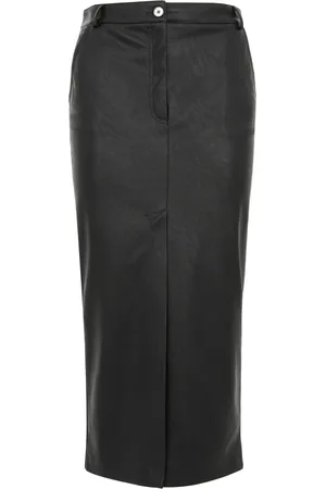 Pinko Nederdel, Dame, Sort, XS, Uld, Ginocchiera Midi Nederdel