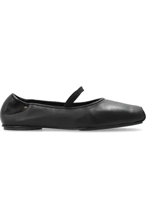 Tory Burch Sko, Dame, Sort, 36 EU, Læder, Læderballerinaer ‘Runway’