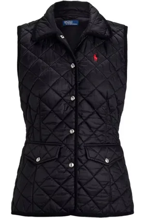 Ralph Lauren Jakke, Dame, Sort, XL, Uld, Stilfuld Vest til Mænd