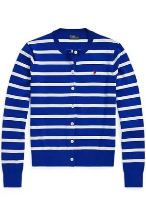 Ralph Lauren Strik, Dame, Blå, L, Uld, Stilfuld Vesta til et trendy look