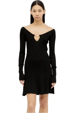 Jacquemus Kjole, Dame, Sort, M, Uld, La Mini Robe Pralù Kjole