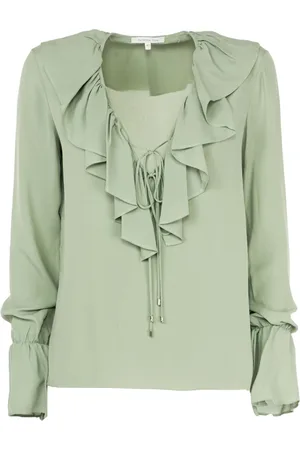 Patrizia Pepe Bluser & Skjorter, Dame, Grøn, XS, Langærmet Bluse