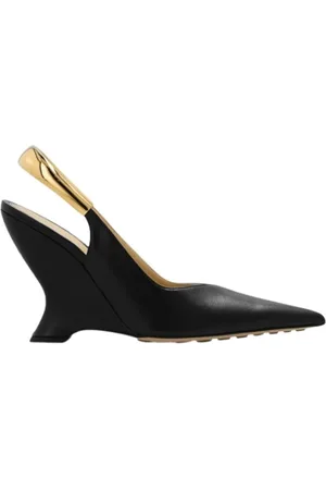 Bottega Veneta Sko, Dame, Sort, 37 1/2 EU, Sort Pump Spidse Tå Sko