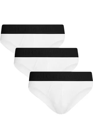 John Richmond Undertøj, Herre, Hvid, S, Bomuld, Tripack Low Waist Tricolor Bomulds Boxer Briefs
