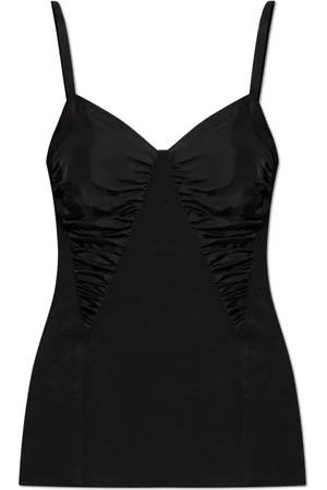 Jil Sander Top, Dame, Sort, XS, Bomuld, Spaghetti Strap Top