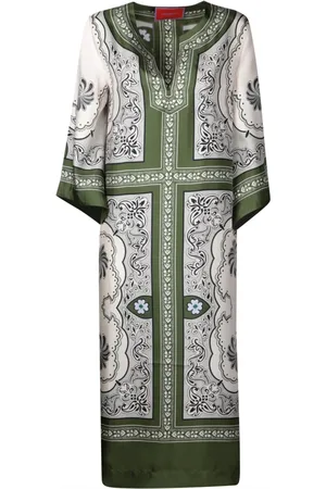 La DoubleJ Kjole, Dame, Grøn, S, Grøn Silkekjole Elegant Stil