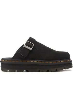 Dr. Martens Sko, Herre, Sort, 36 EU, Skind Platform Mules