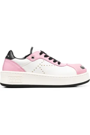 Kenzo Sko, Dame, Lyserød, 36 EU, Læder, Sofistikerede lyserøde sneakers