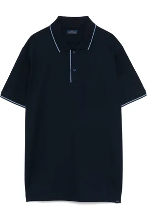 Paul & Shark Top, Herre, Blå, M, Bomuld, Bomulds Polo Shirt 2 Knapper Italien
