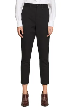 Ralph Lauren Bukser, Dame, Sort, XS, Bomuld, Slim Cotton Blend Chinos