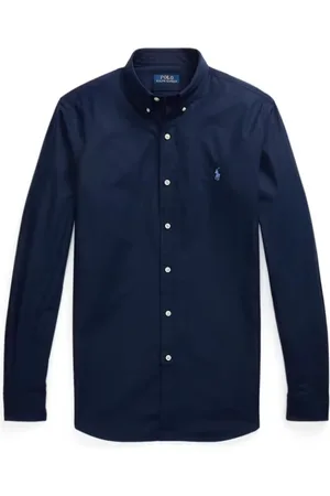 Ralph Lauren Skjorte, Herre, Blå, 2XL, Afslappet Skjorte