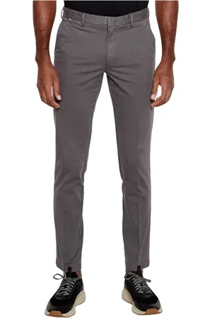 HUGO BOSS Bukser, Herre, Grå, 2XL, Bomuld, Cotton Washed Bukser