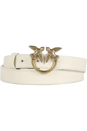 Pinko Tilbehør, Dame, Hvid, S, Designer Bælte