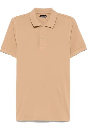 Tom Ford Top, Herre, , L, Bomuld, Bomulds Polo Shirt med Piqué Design