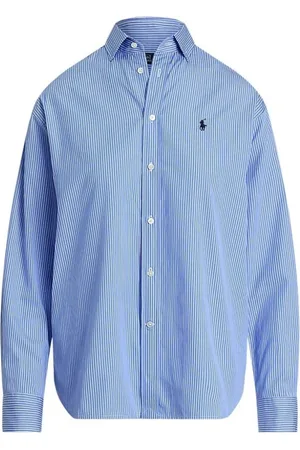 Ralph Lauren Bluser & Skjorter, Dame, Blå, M, Afslappet Skjorte