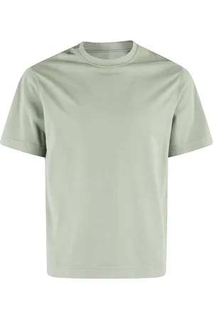 Circolo Top, Herre, Grøn, S, Bomuld, Salvie Jersey T-shirt med Crew Neck