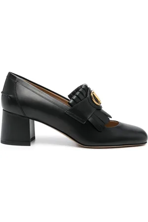 VALENTINO GARAVANI Sko, Dame, Sort, 37 1/2 EU, Læder, VLogo Signature Pumps