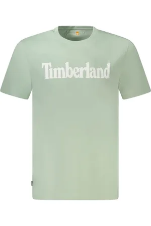 Timberland Top, Herre, Grøn, L, Bomuld, Grøn Wordmark Logo Bomulds T-shirt