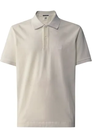C.P. Company Top, Herre, Hvid, S, Bomuld, Metropolis Hvid Polo Skjorte