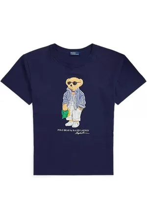 Ralph Lauren Top, Dame, Blå, XS, Bomuld, Afslappet Bomuld T-shirt