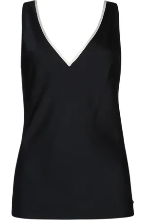 Calvin Klein Top, Dame, Sort, S, Satin, Satin Tech Top til Kvinder