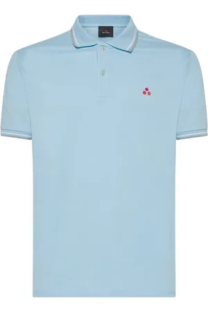 Peuterey Top, Herre, Blå, XL, Bomuld, Stretch Bomulds Polo Shirt