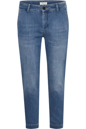 Part Two Jeans, Dame, Blå, W28, Bomuld, Soffia Cropped Jeans