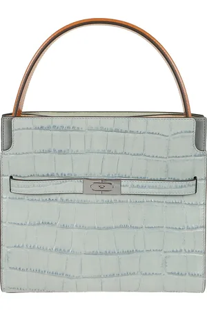 Tory Burch Taske, Dame, Blå, ONE SIZE, Læder, Læder Håndtaske