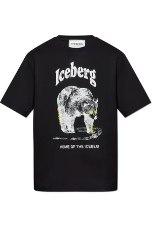 Iceberg Top, Herre, Sort, L, Bomuld, T-shirt med print