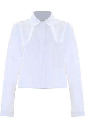 Kocca Bluser & Skjorter, Dame, Hvid, XL, Uld, Stilfuld Skjorte