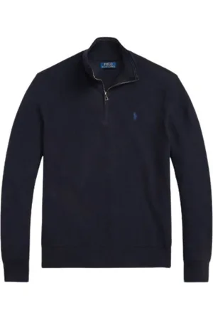 Ralph Lauren Sweathshirts & Hoodies, Herre, Blå, M, Bomuld, Langærmet Pullover Sweater