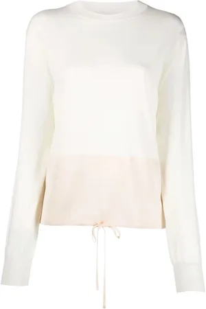 Jil Sander Strik, Dame, , XS, Uld, Rundhalset striktrøje