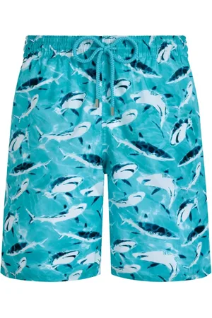 Vilebrequin Badetøj, Herre, Blå, M, Uld, Lange ultralette og pakbare badeshorts til mænd