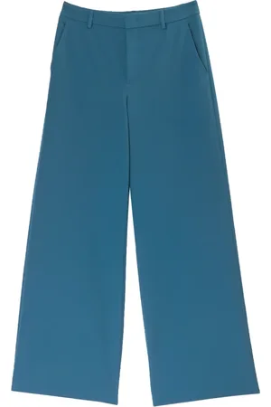 Moschino Bukser, Dame, Grøn, XS, Polyester, Bredbenede Bukser