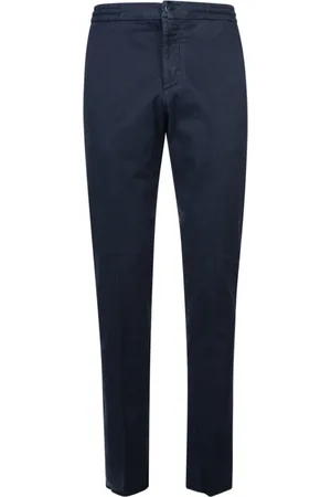 Kiton Bukser, Herre, Blå, W31, Bomuld, Casual Chinos