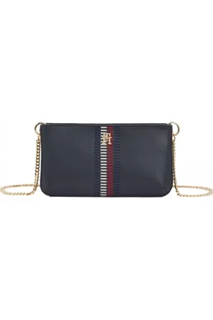 Tommy Hilfiger Taske, Dame, Blå, ONE SIZE, Læder, Chic Crossover Taske
