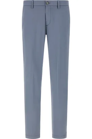 Boggi Milano Bukser, Herre, Blå, W33, Bomuld, Stretch Bomuld/Tencel Bukser